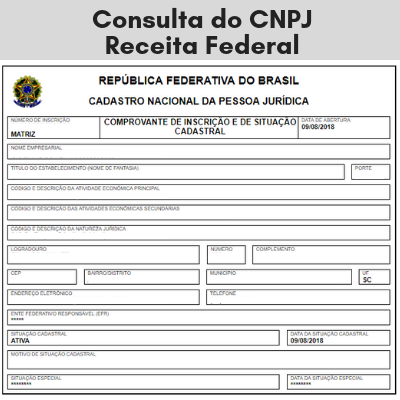 Consultar cnpj grátis receita federal